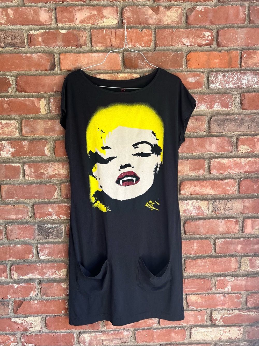 Betsey Johnson Black Vampire Marilyn Monroe Dress